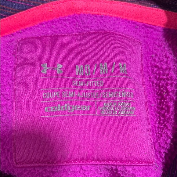🌙Under Armour Magenta Sweatshirt size M GUC - Picture 5 of 6